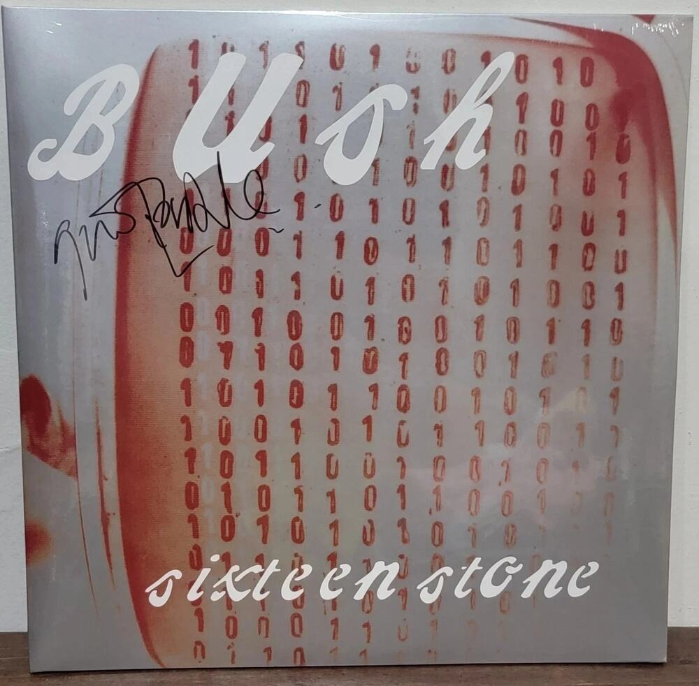 AUTOGRAPHED Bush Sixteen Stone Gavin Rossdale Red 30th Vinyl LP SIGNED *In Hand*